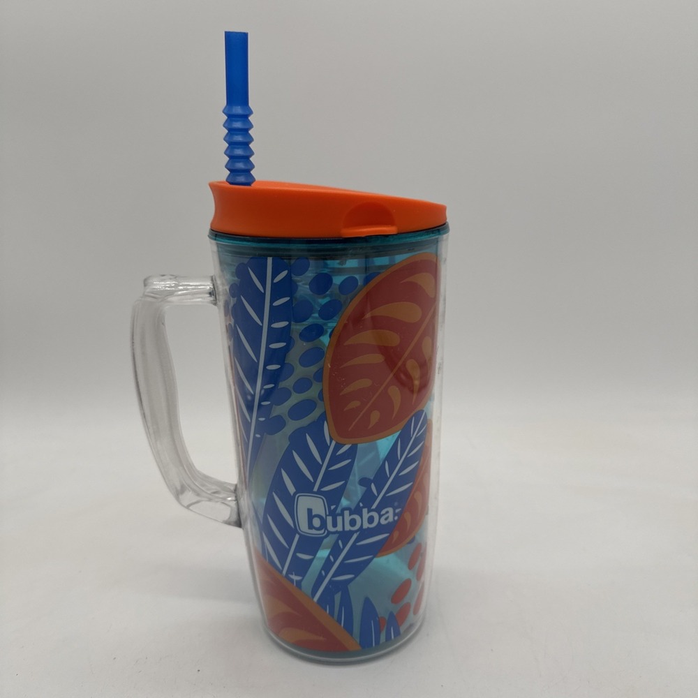 Bubba 48 oz Plastic Tumbler w/ Handle Drink-Through Lid And Straw